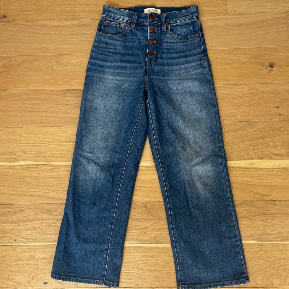 Madewell Slim Wide Leg Crop Jeans